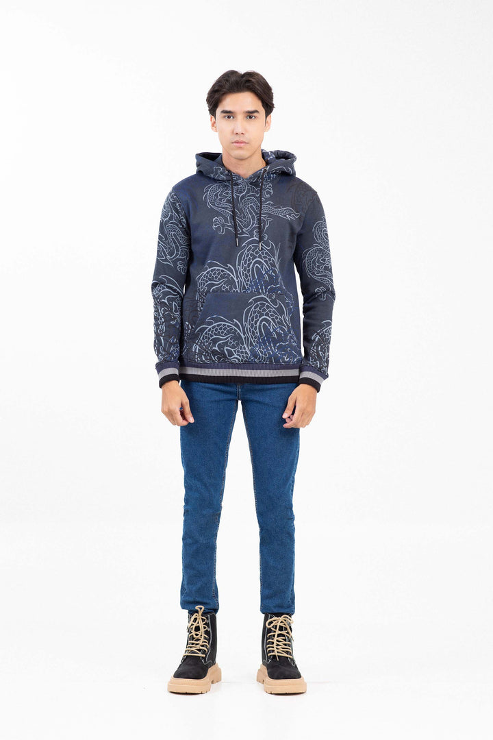 Printed Pullover Hoodie