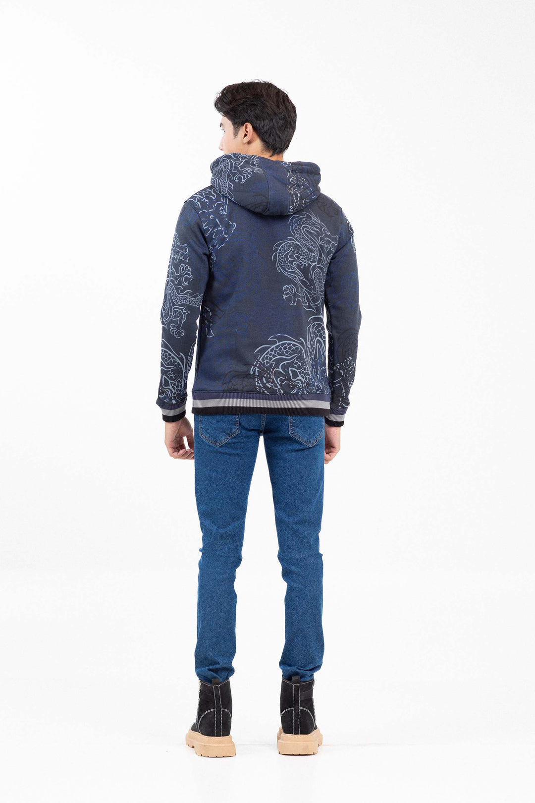 Printed Pullover Hoodie