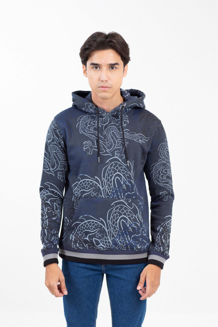 Printed Pullover Hoodie