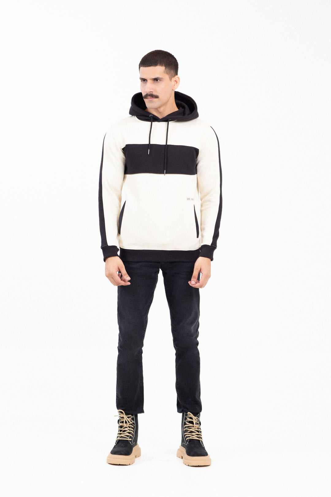 Panel Pullover Hoodie