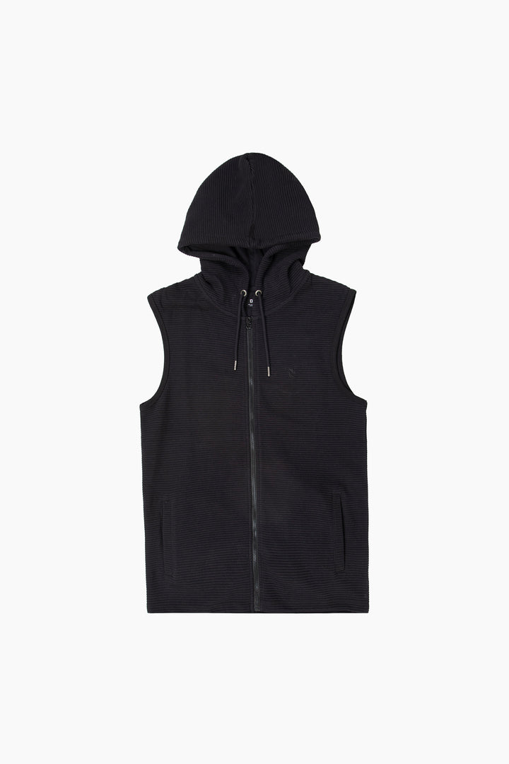 Sleeveless Zipper hoodie