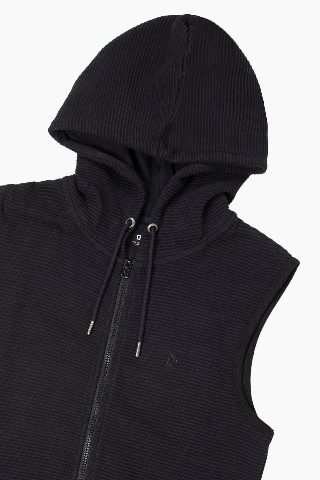 Sleeveless Zipper hoodie