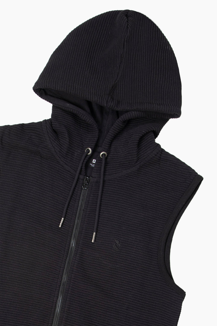 Sleeveless Zipper hoodie