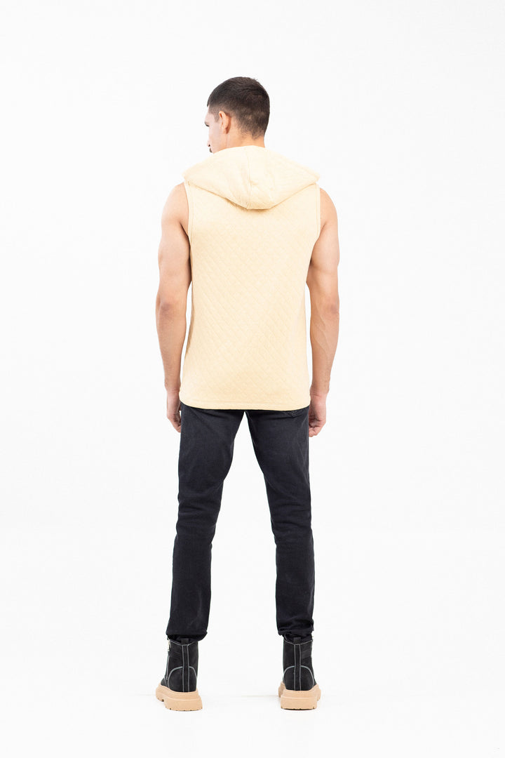 Sleeveless Zipper hoodie