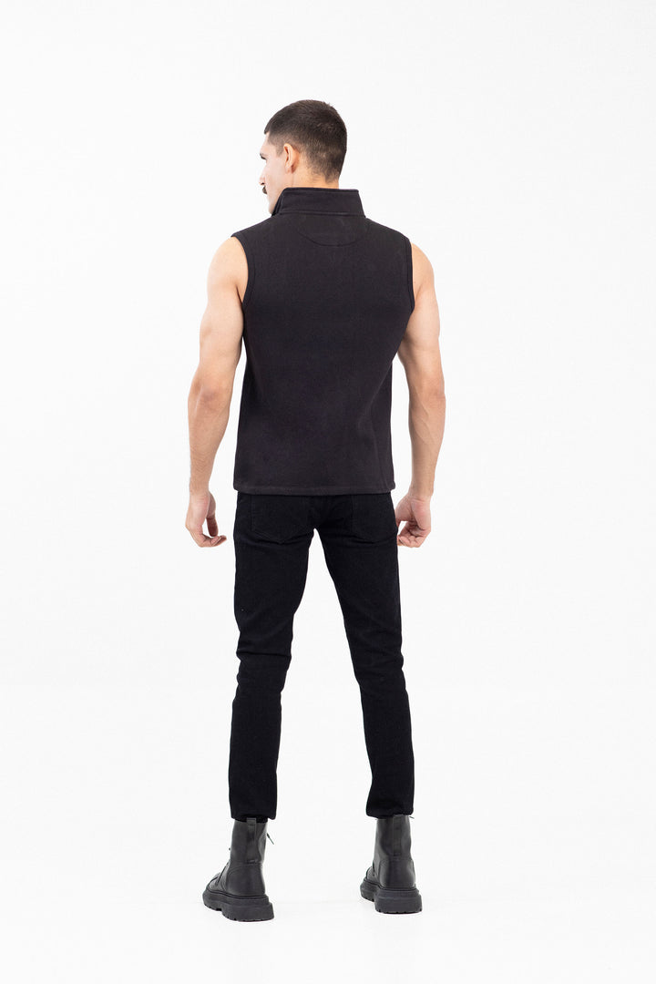 Sleeveless Mockneck Zipper