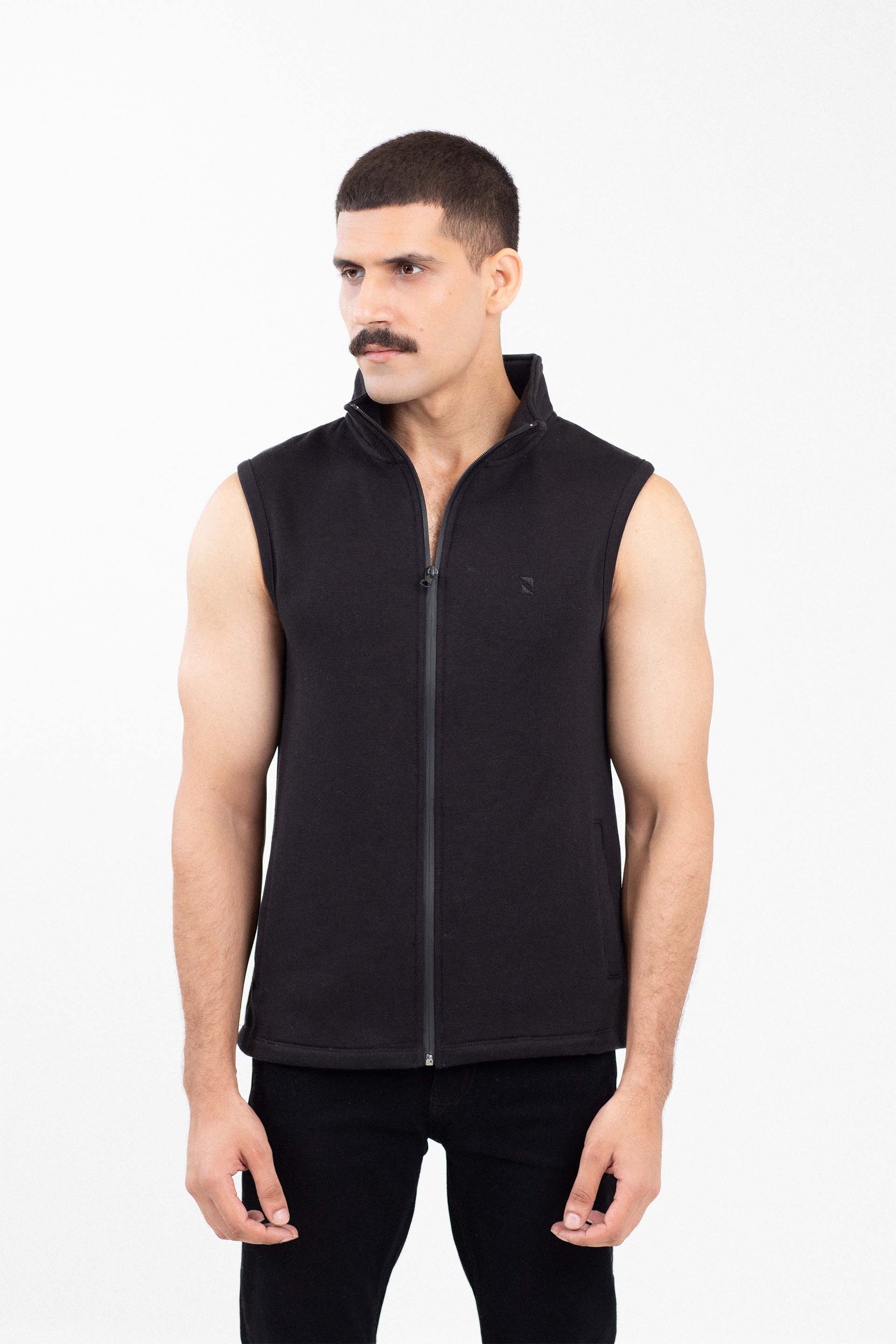 Sleeveless Mockneck Zipper – ONE