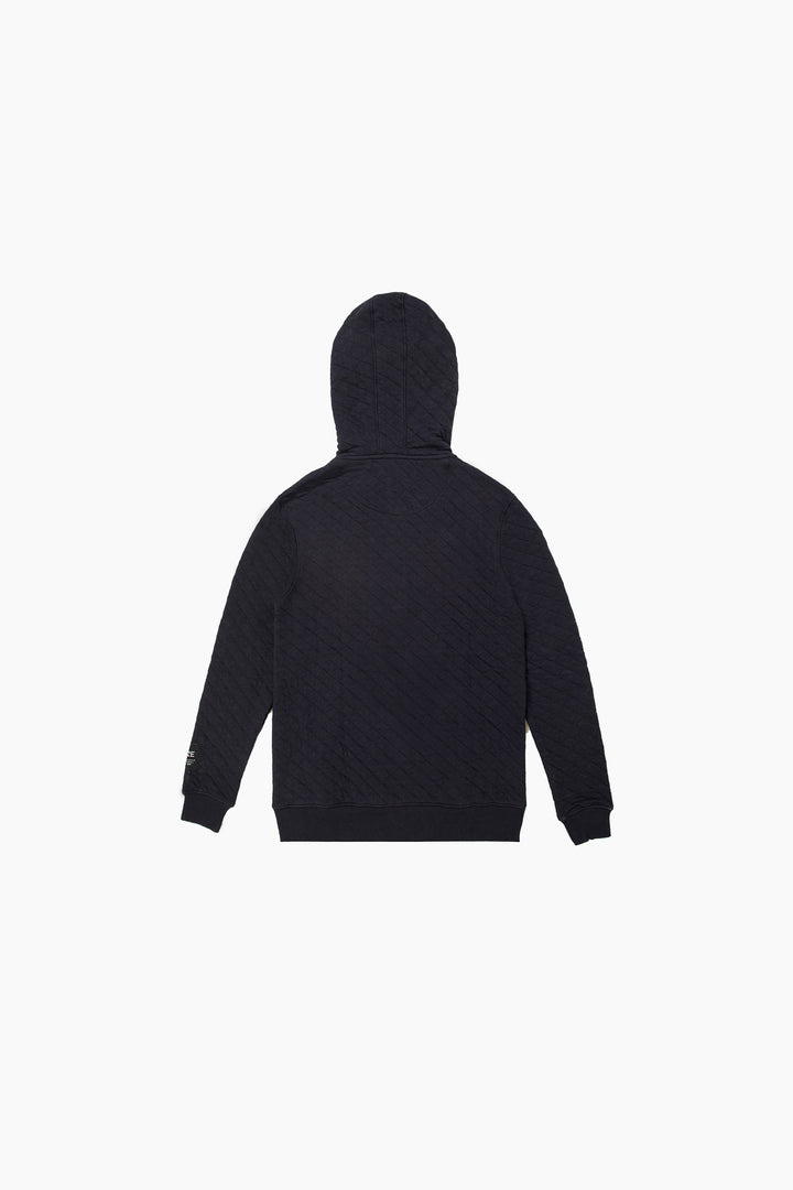 Quilted Zipper Hoodie