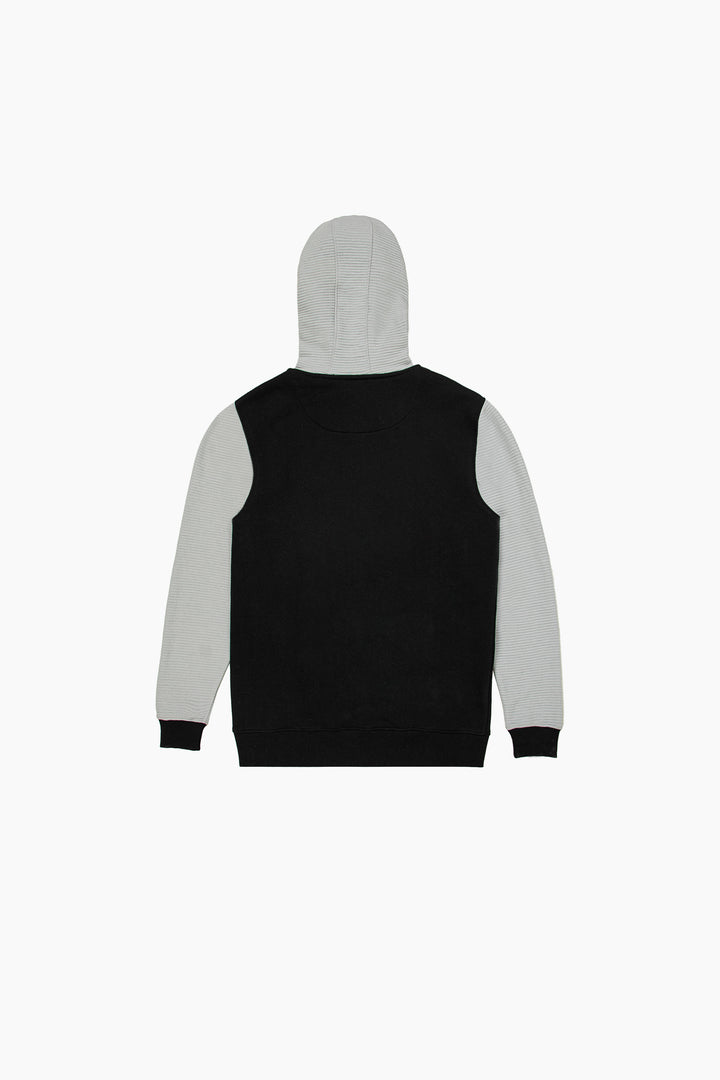 Panel Zipper Hoodie