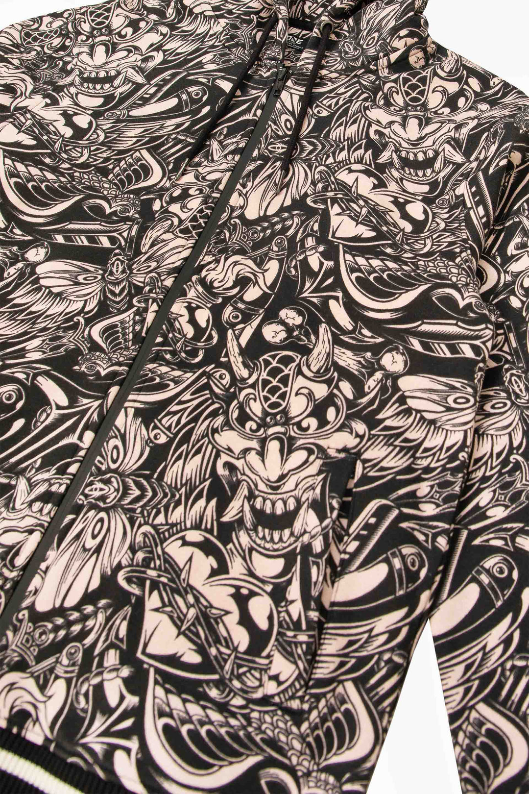 Printed Zipper Hoodie