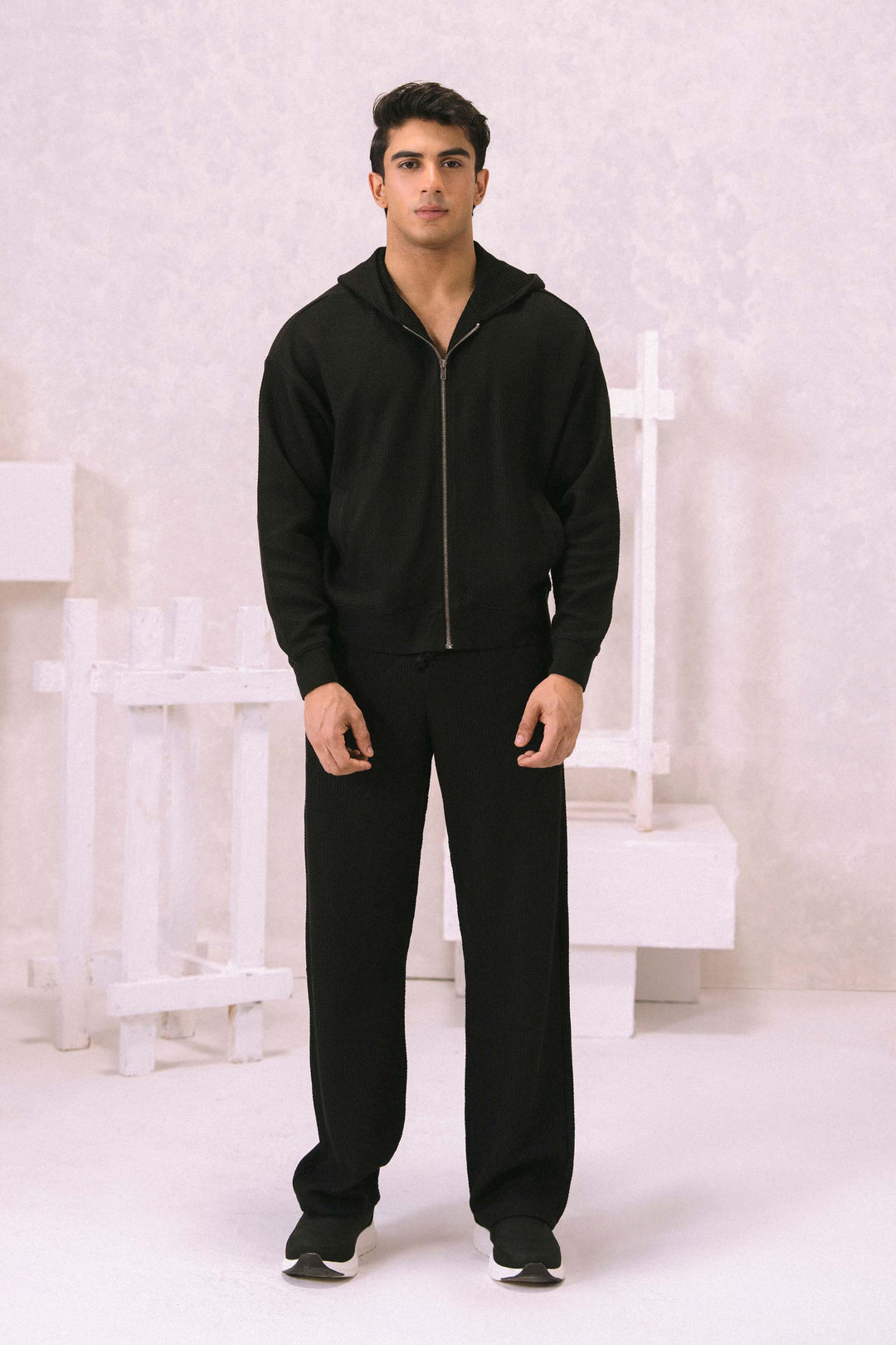 Corded Interlock Hoodie