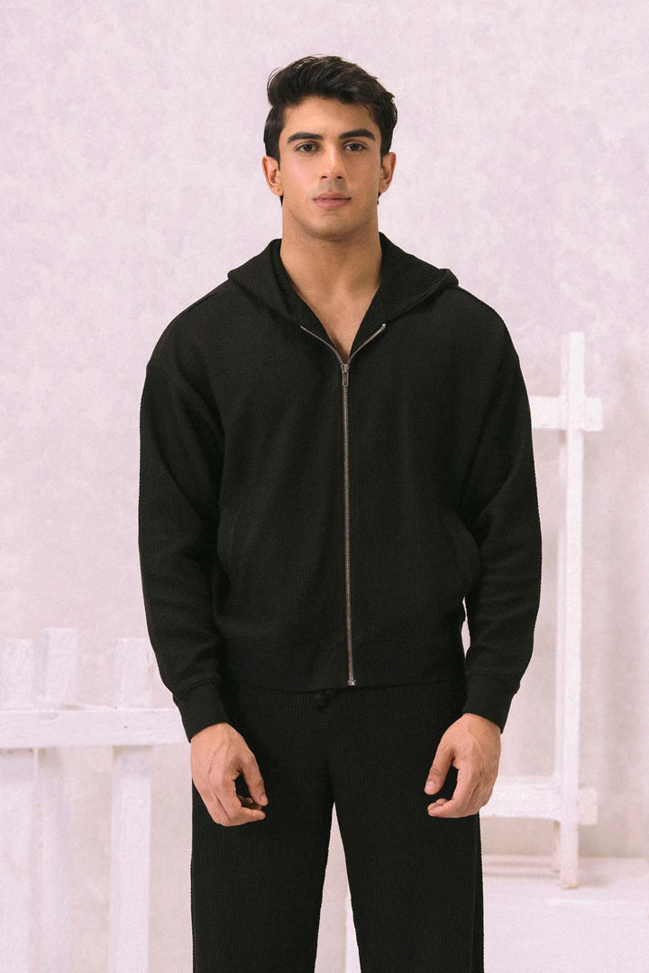 Corded Interlock Hoodie