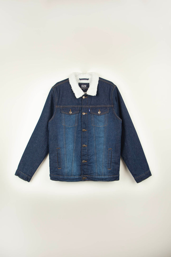 Sherpa Denim Jacket Indigo