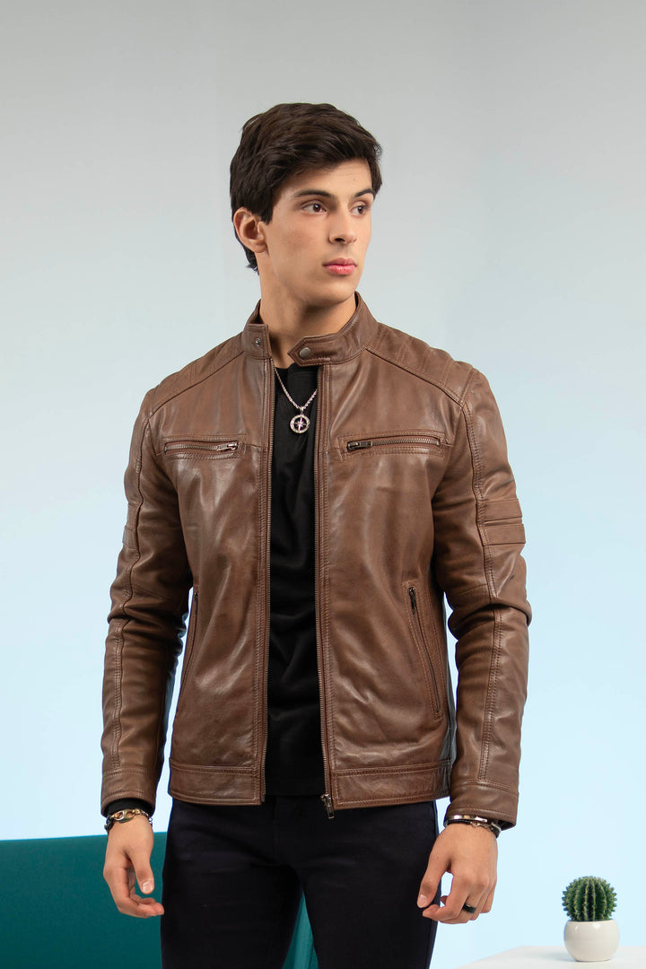 Racer Jacket Brown