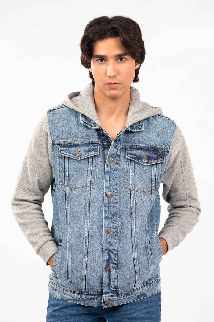 Hooded Denim Jacket