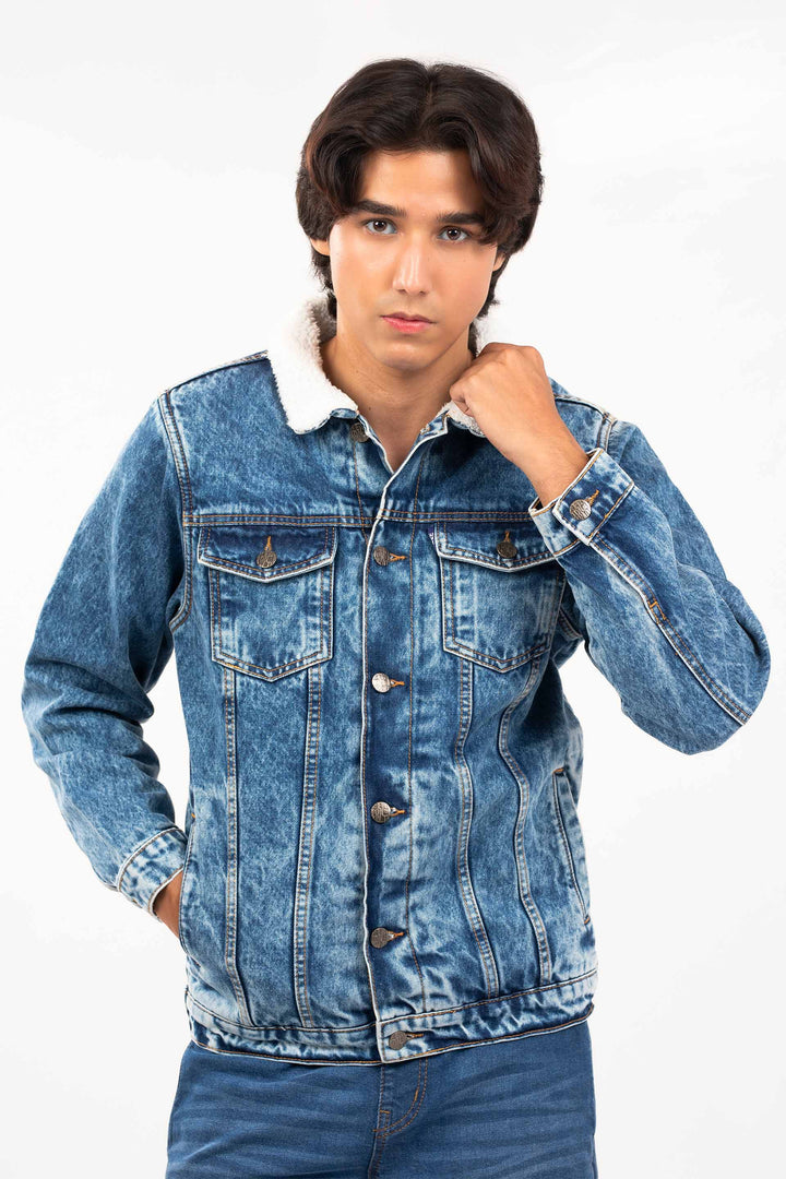 Denim Sherpa Jacket