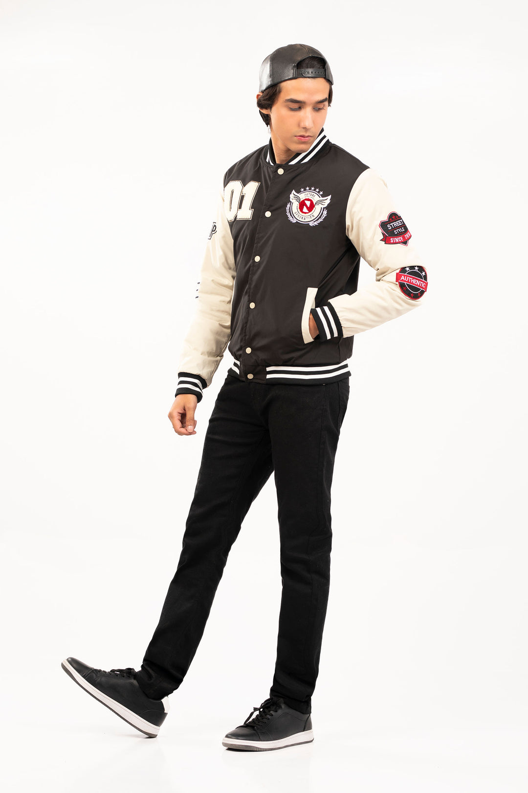 Applique Varsity Jacket