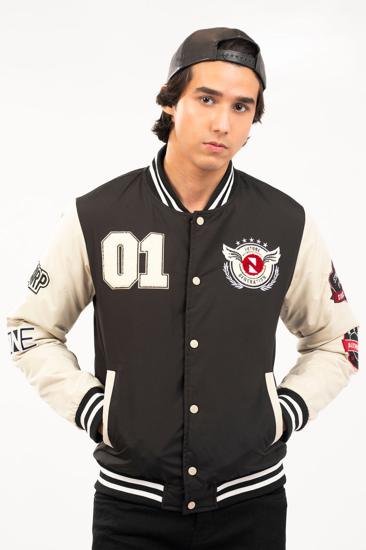 Applique Varsity Jacket