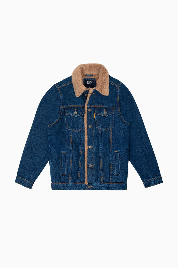 Denim Sherpa Jacket