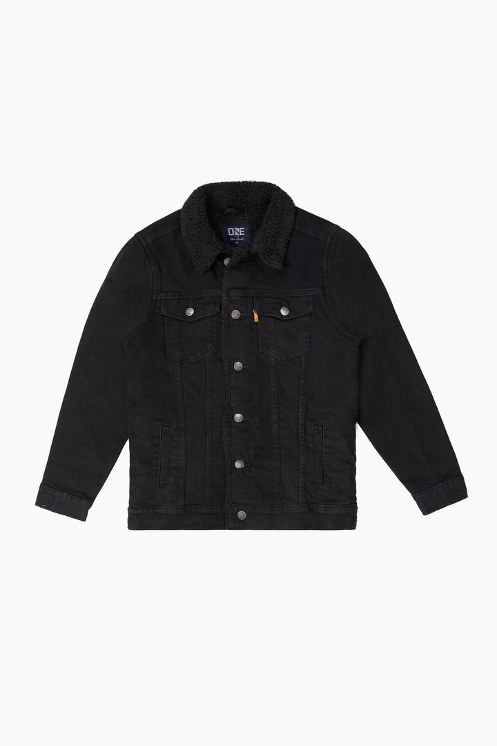 Denim Sherpa Jacket