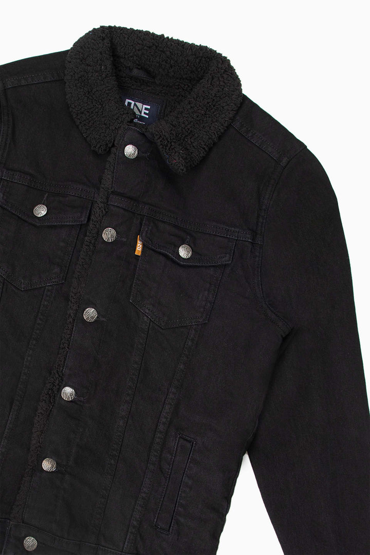 Denim Sherpa Jacket