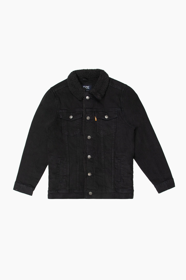 Denim Sherpa Jacket