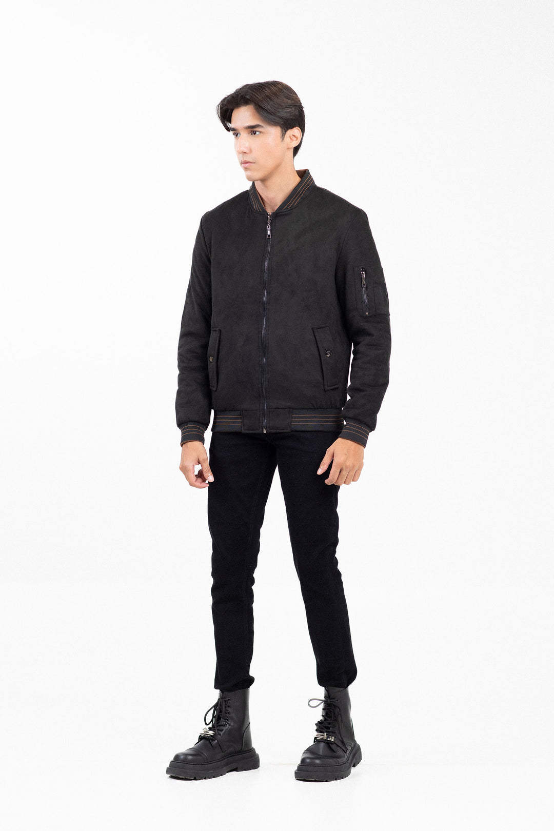 Convertible Suede Jacket