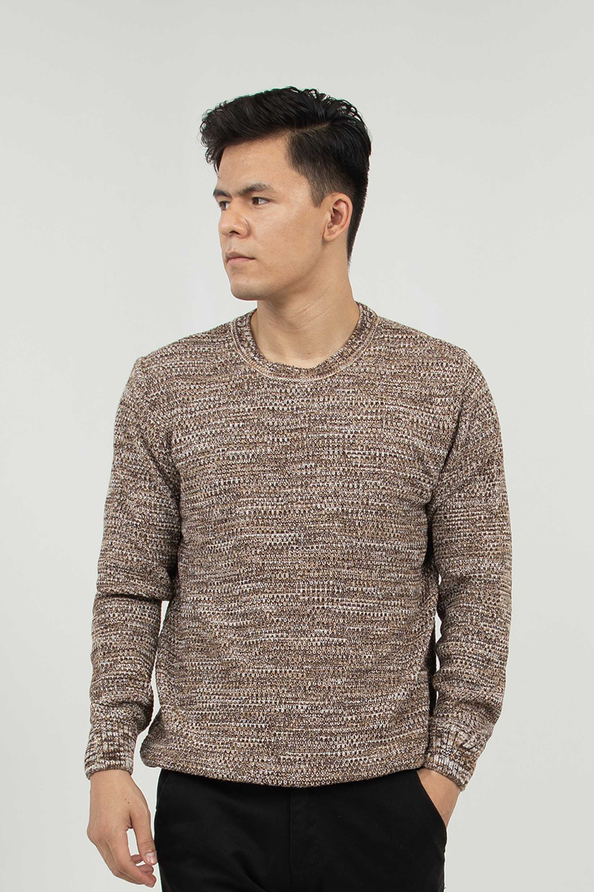 Textured Sweater Brown