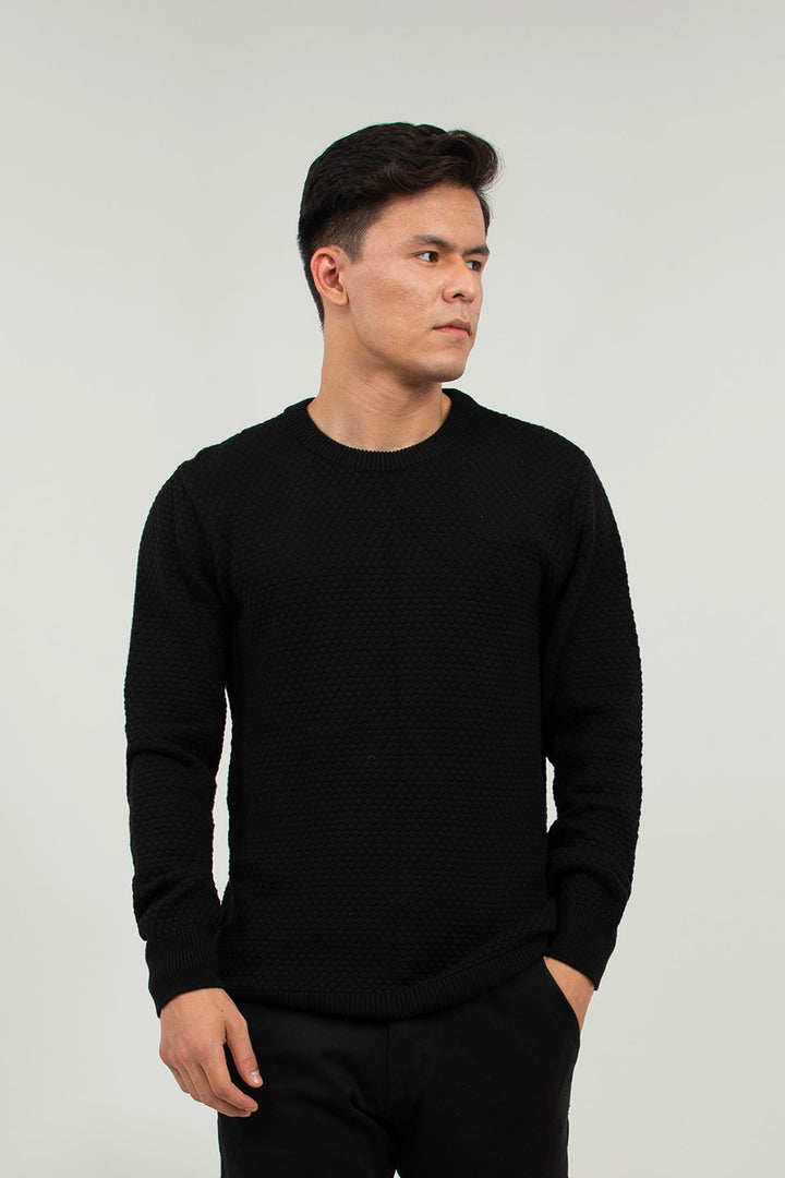 Textured Sweater Black