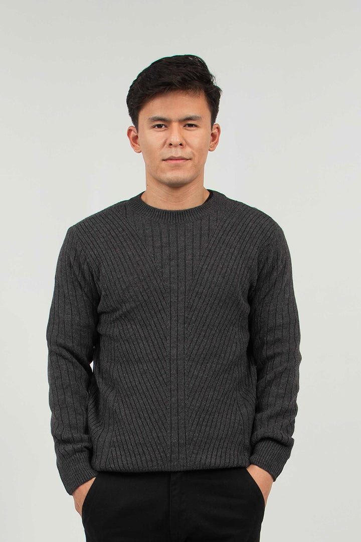 Crew Neck Sweater Charcoal