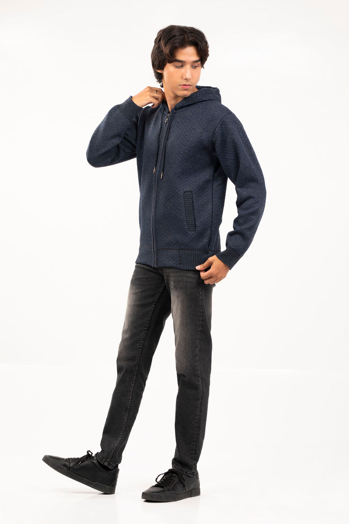 Hooded Zipper Sweater