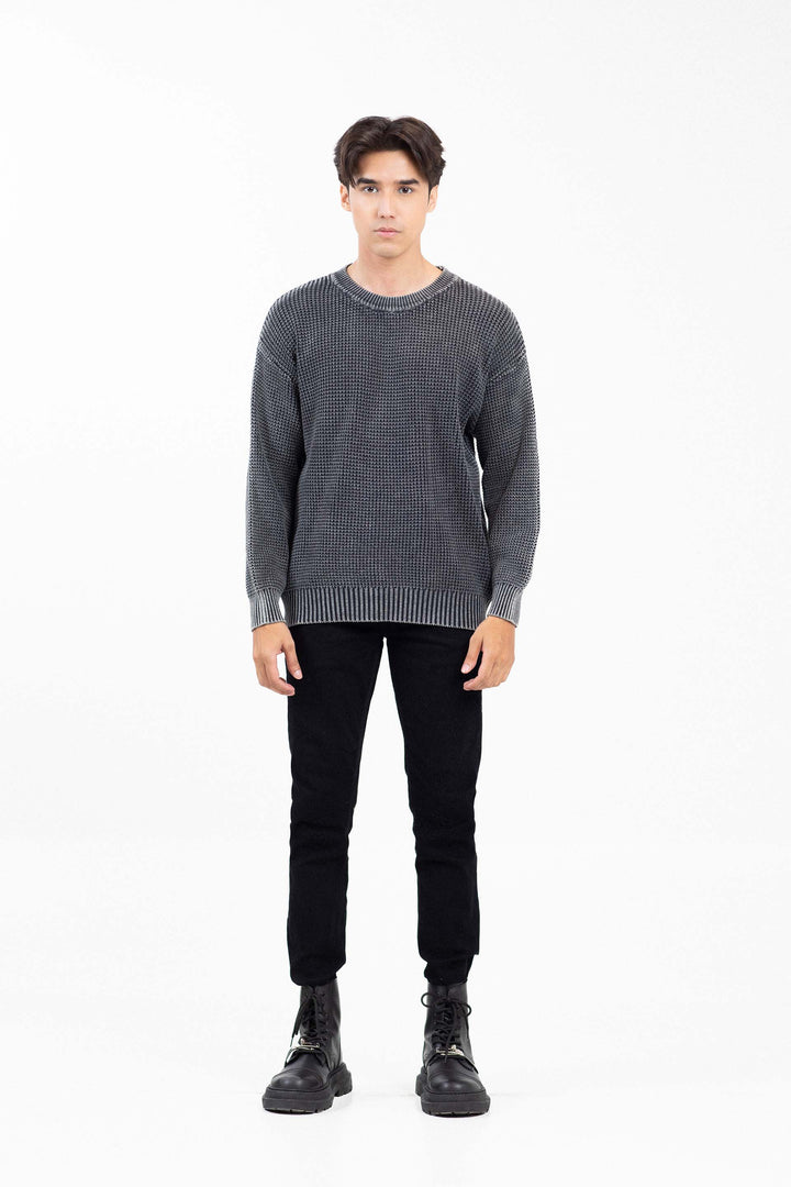 Washed Textured Sweater