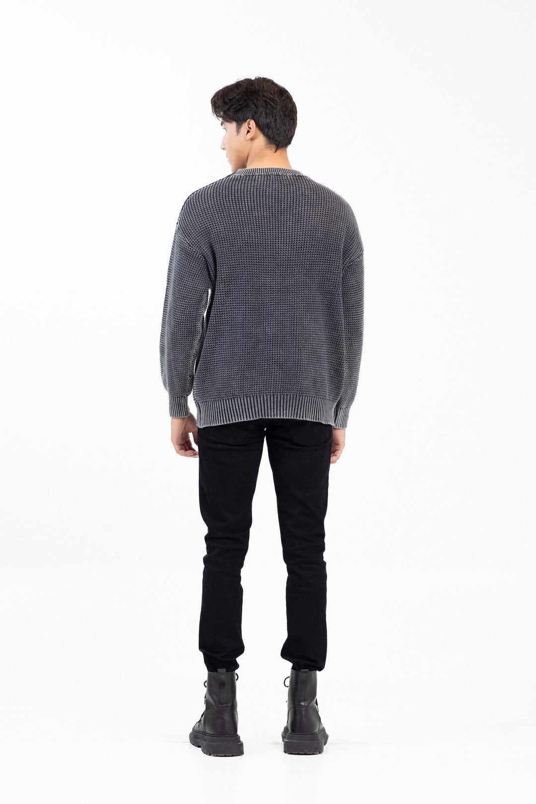 Washed Textured Sweater