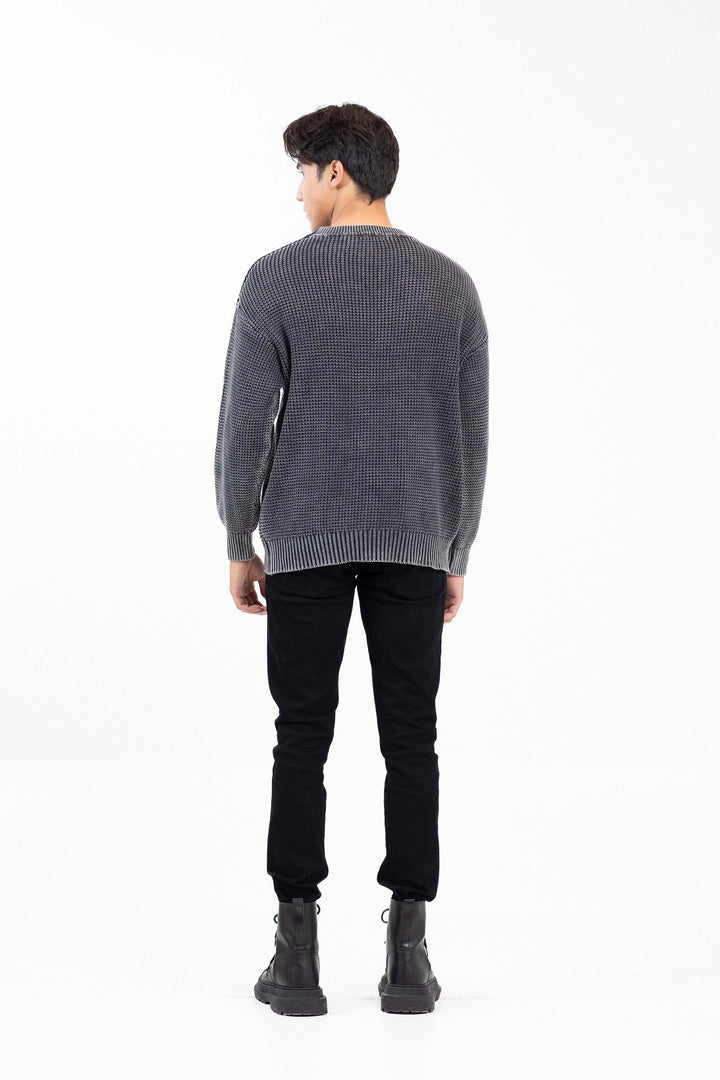 Washed Textured Sweater