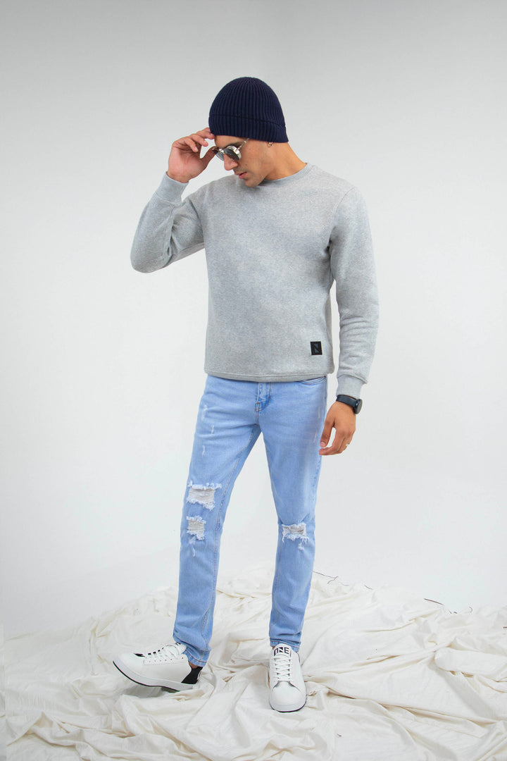 Heather Sweatshirt Grey