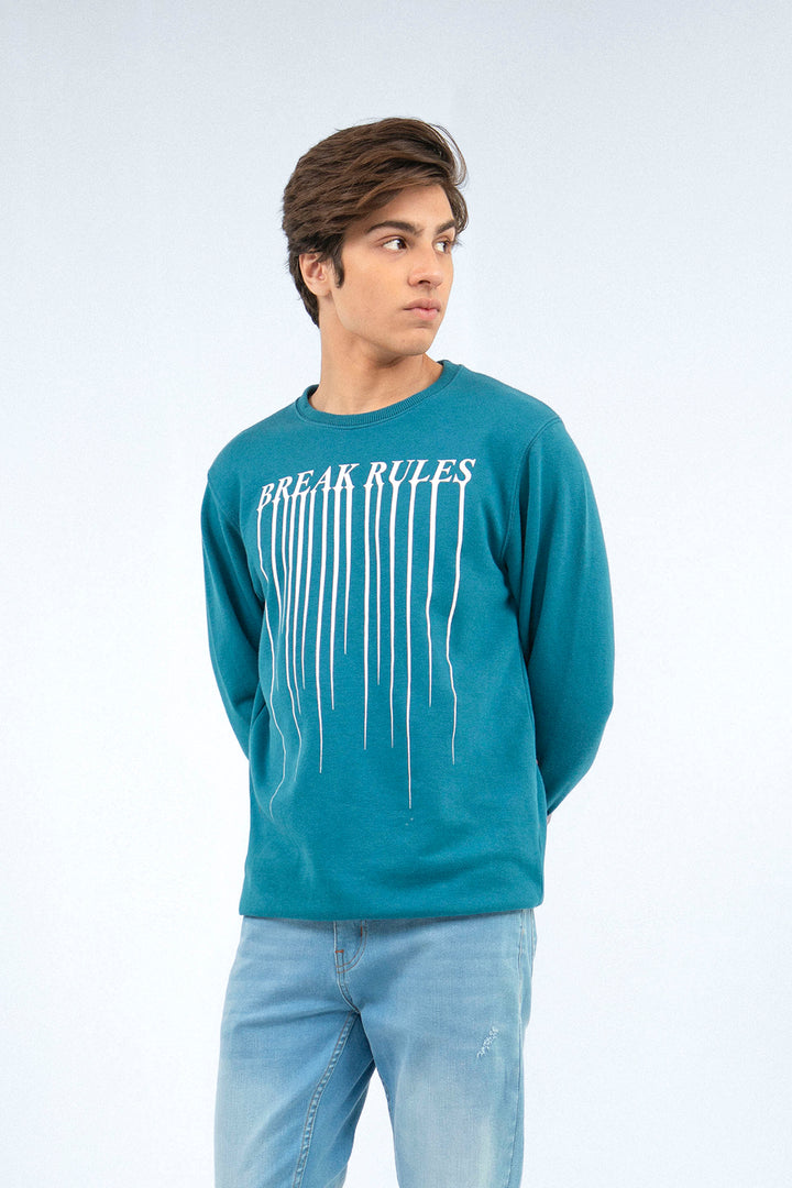 Graphic Sweatshirt Teal