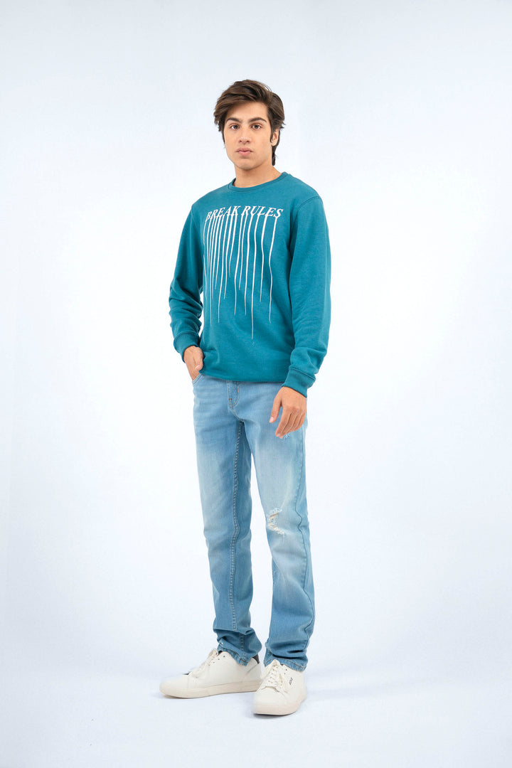 Graphic Sweatshirt Teal