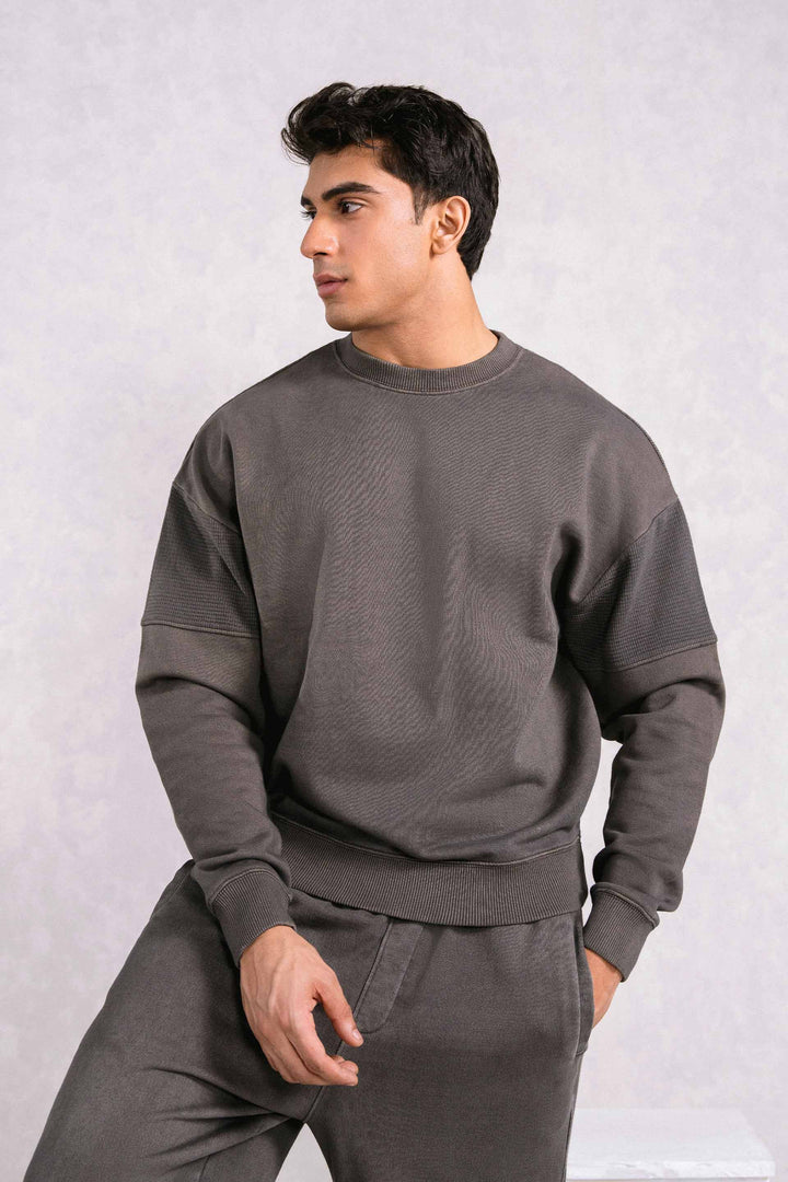 Contrasting Panel Sweatshirt