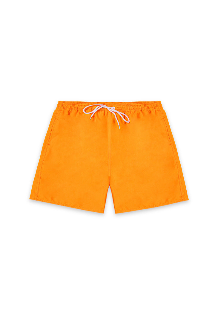 Neon Swim Shorts Orange