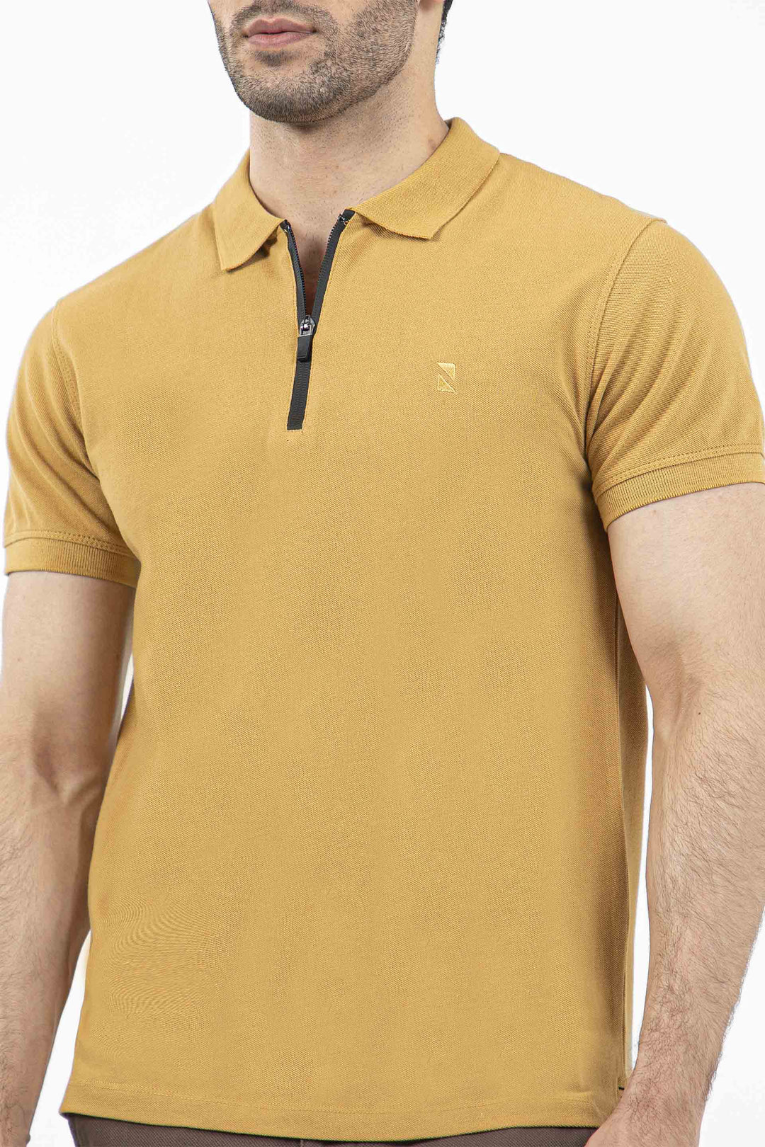 Zipper Polo Khaki