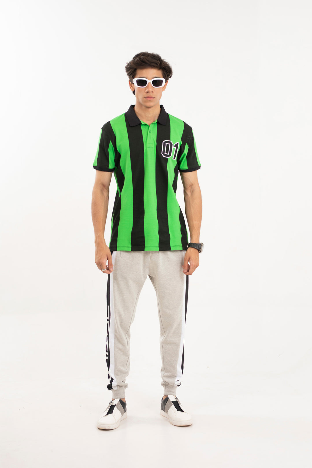 Sports Polo Black/Green