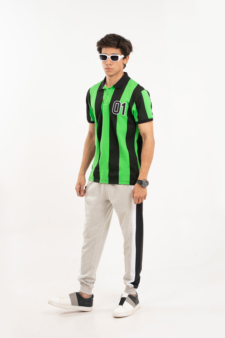 Sports Polo Black/Green