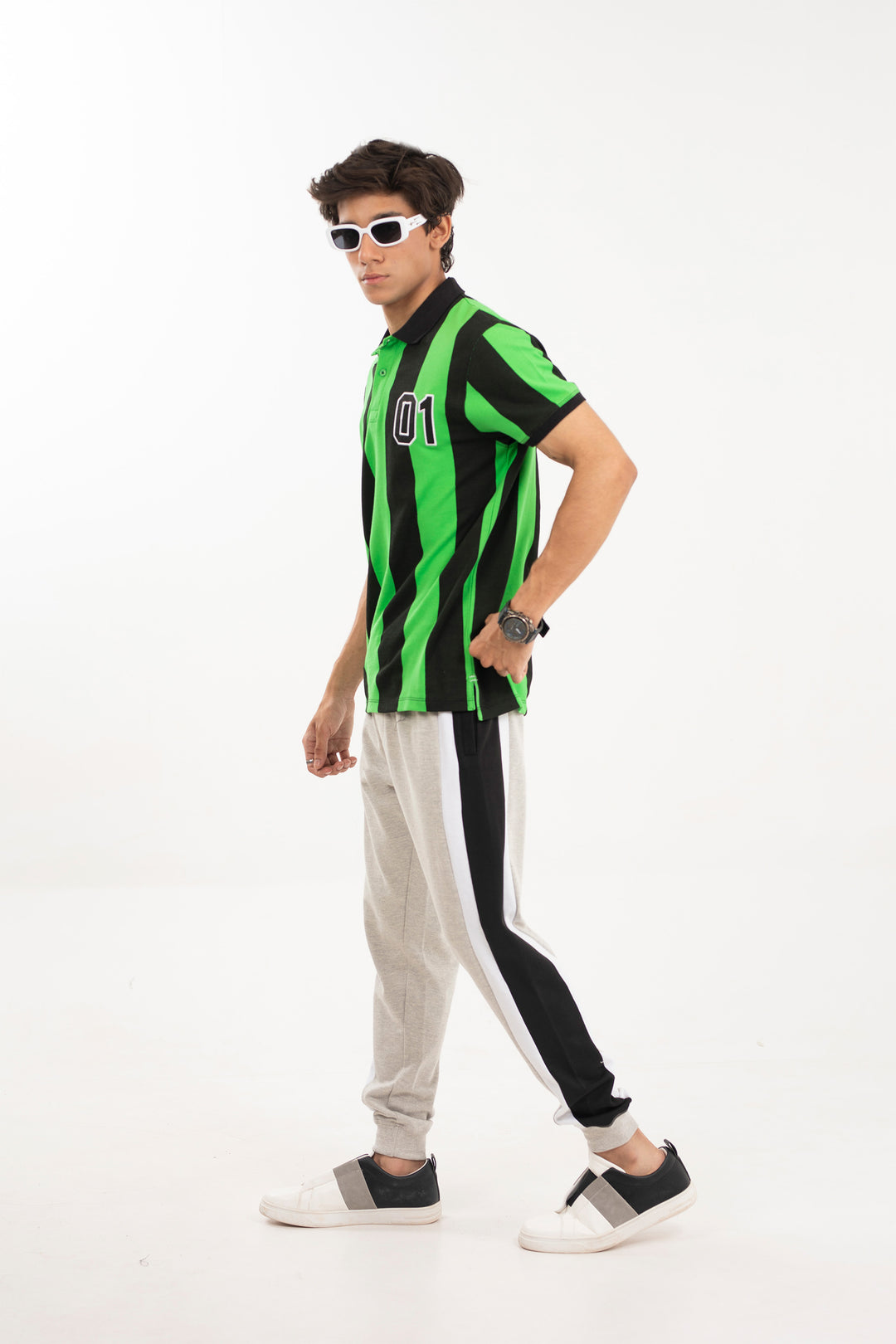 Sports Polo Black/Green