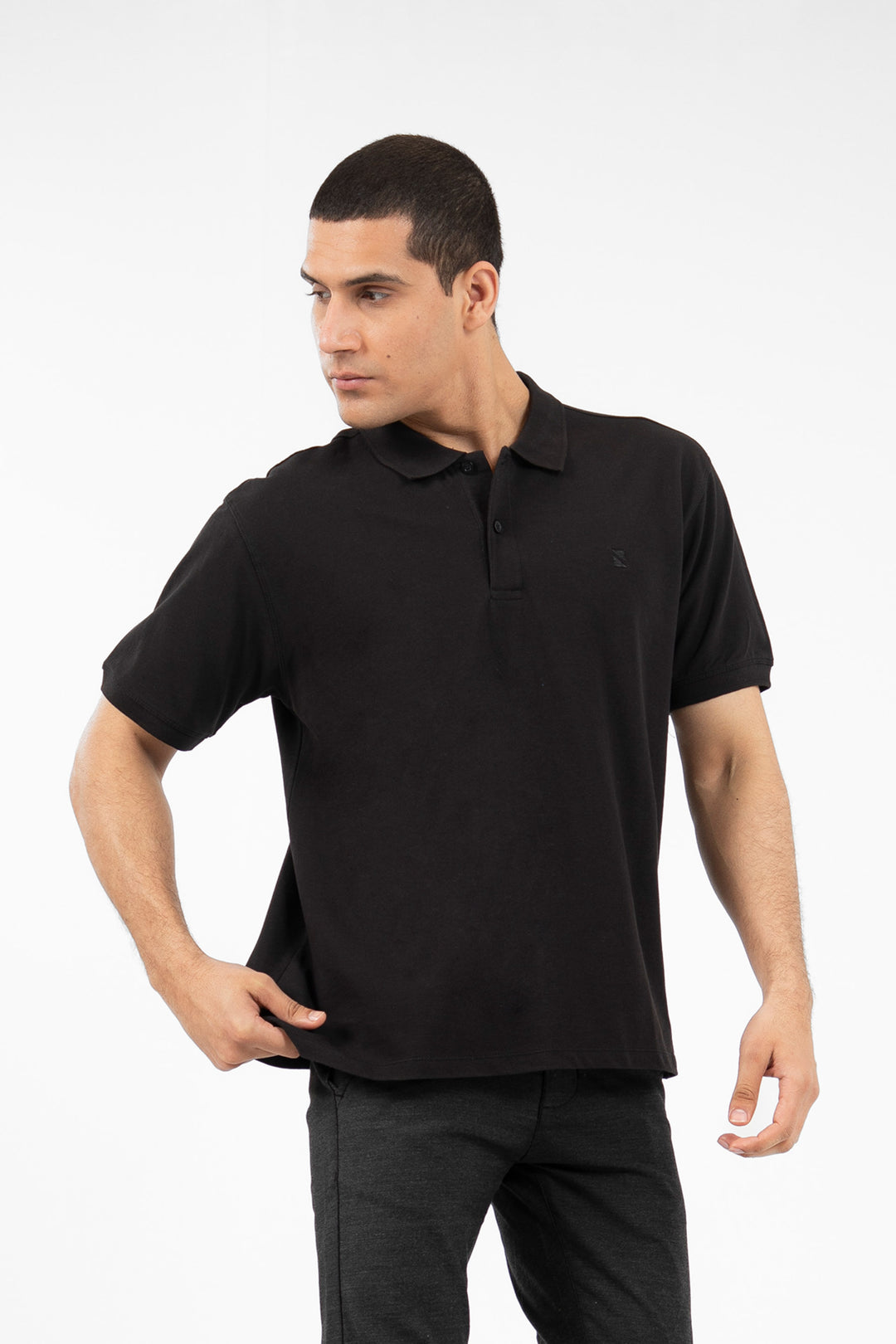 Basic Comfort Polo Black
