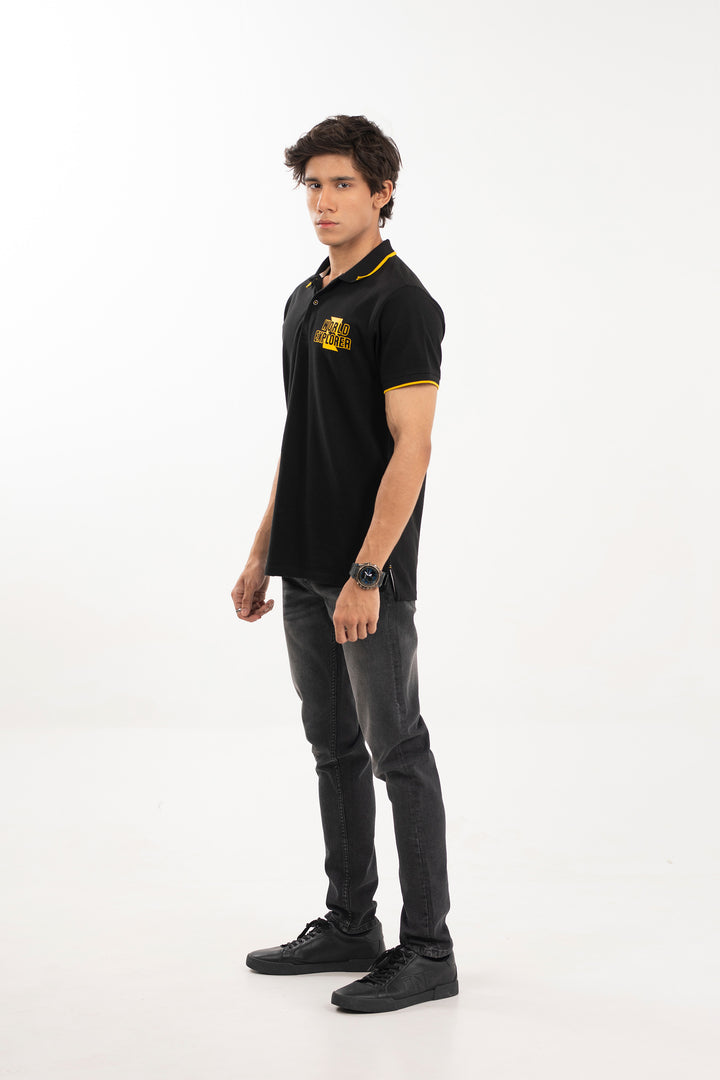 Graphic Polo Black