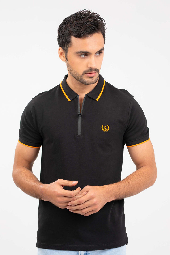 Basic Zipped Polo