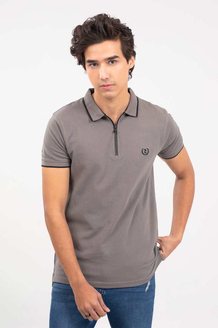 Basic Zipped Polo