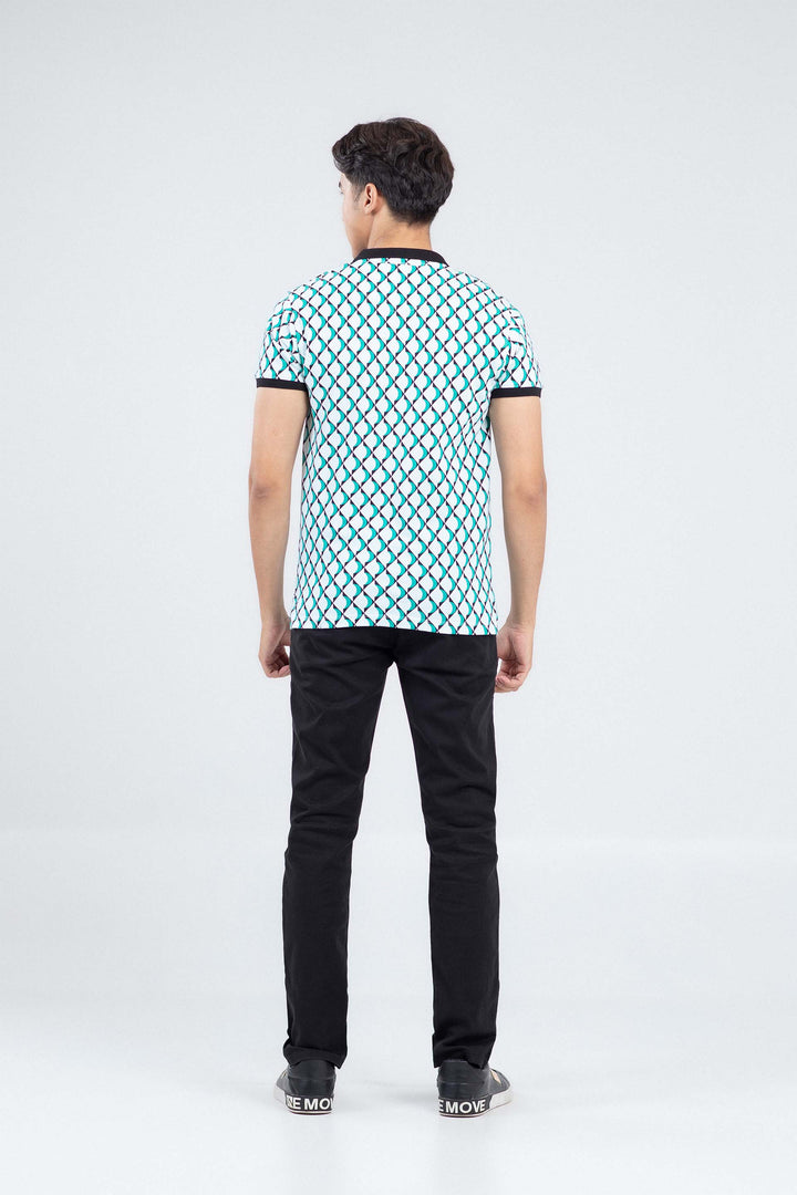 Printed Tipping Polo