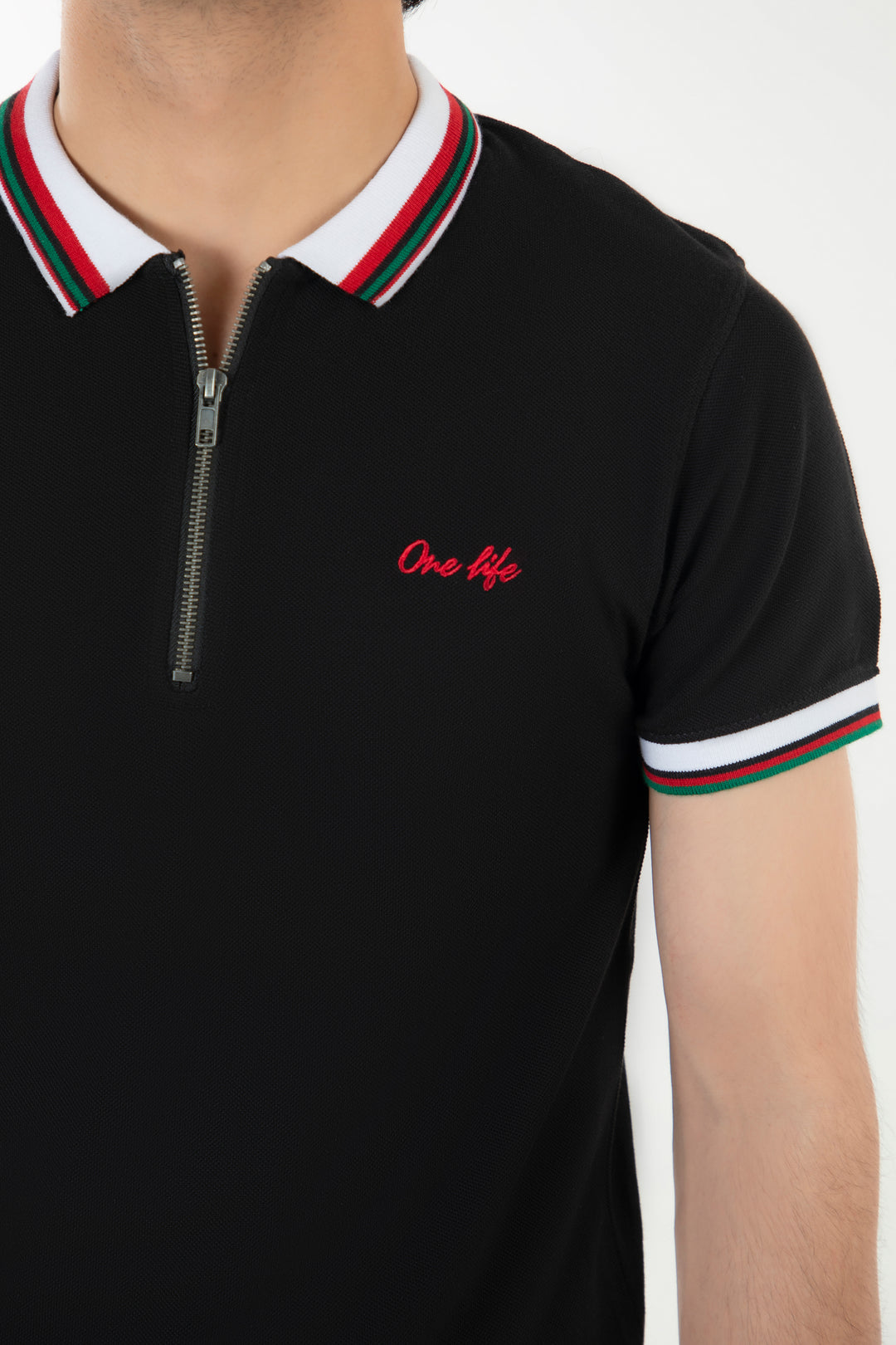 Zipped Regular Polo