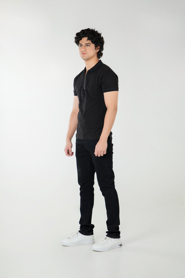 Regular Zipped Polo