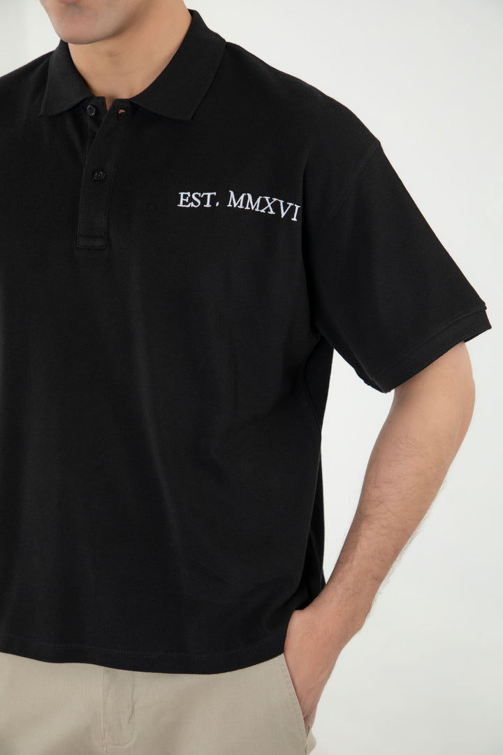 Boxy Graphic Polo